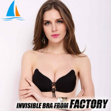 Soutien-gorge sans bretelles auto-adhésif invisible push up